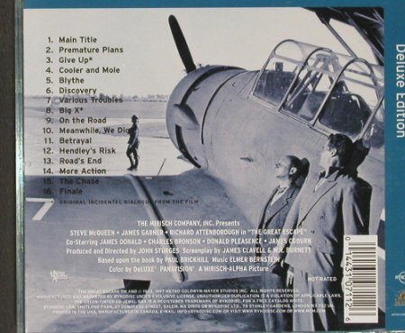 The Great Escape: Soundtrack- Deluxe Ed., Ryko(RCD 10711), US, 98 - CD - 91250 - 10,00 Euro