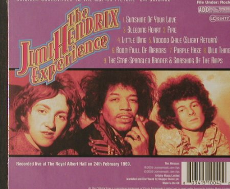 Hendrix,Jimi: "Experience" OST, FS-New, Charly, UK, 2005 Typ: CD Best.-Nr.: 92102 Preis: 10,00 Euro