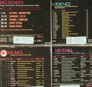 V.A.West One Music: 27 CDs from Sound Library+DVD, WOM,  Typ: 27CD Best.-Nr.: 92619 Preis: 10,00 Euro