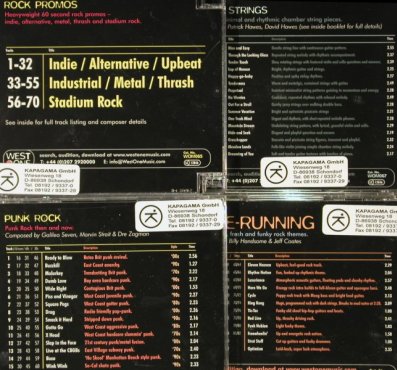 V.A.West One Music: 15 CDs from Sound Library, WOM,  Typ: 15CD Best.-Nr.: 92620 Preis: 9,00 Euro