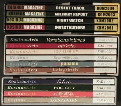 V.A.Kosinus: 14 CDs from Sound Library, 3 Boxen, Kosinus,  Typ: 14CD Best.-Nr.: 92630 Preis: 7,50 Euro