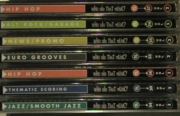 V.A.Who Did That Music: 7 CDs From Music Library, Who Did, US Typ: 7CD Best.-Nr.: 92632 Preis: 4,00 Euro