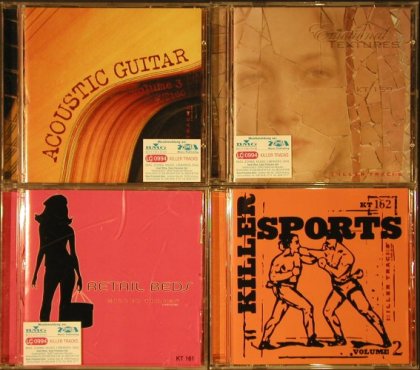V.A.Killer Tracks: 8 CDs from Library, BMG, EU Typ: 8CD Best.-Nr.: 92633 Preis: 4,00 Euro