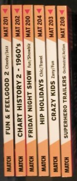 V.A.Match: 6 CDs from Sound Library, MAT***,  Typ: 6CD Best.-Nr.: 92636 Preis: 4,00 Euro