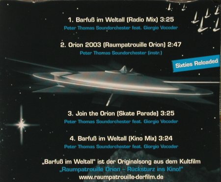 Thomas Sound Orch.,Peter: Barfuß im Weltall*2+2, mix, StereoGen.(003), D, 2003 - CD5inch - 93038 - 4,00 Euro