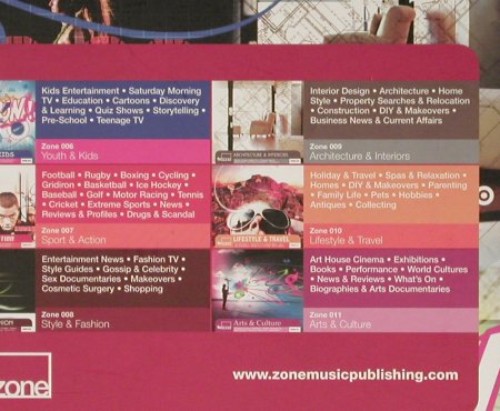 V.A.TV Zone: 300hot new tracks for TV,Promos&Adv, TV Zone, BoxSet Typ: 6CDs Best.-Nr.: 93135 Preis: 10,00 Euro