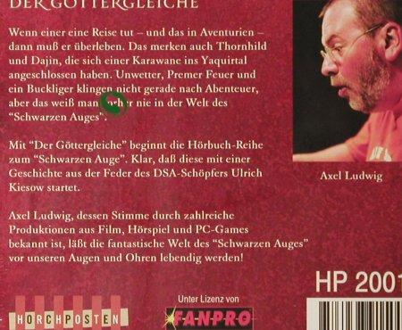 Das Schwarze Auge: Der Göttergleiche, Digi, FS-New, Horchposten(HP 2001), , 2005 - CD - 93739 - 10,00 Euro