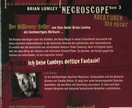 Necroscope - Band 3: Kreaturen der Nacht, Digi, FS-New, LPL - Lutz Riedel(), , 2006 - 4CD - 93825 - 14,00 Euro