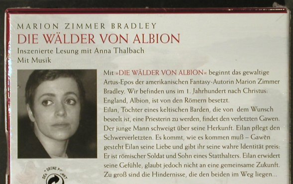 Die Wälder von Albion: Marion Zimmer Bradley, FS-New, Random House, EU, Box, 1993 Typ: 8CDs Best.-Nr.: 93897 Preis: 20,00 Euro
