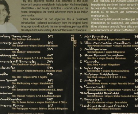 Rahman,A.R.: Introducing,(Bollywood) FS-New, Saregama India, EU, 2006 Typ: 2CD Best.-Nr.: 94004 Preis: 11,50 Euro
