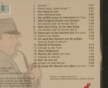 Schwejk-die Abenteuer des...: Es singt u.liest Walter Plathe'1960, Duophon(06 21 3), D, FS-New, 2004 - CD - 94161 - 10,00 Euro