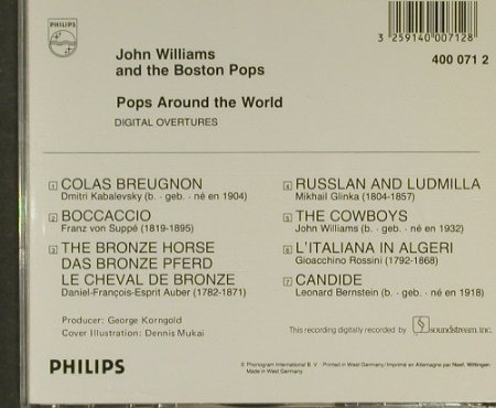 Williams,John. & Boston Pops Orch: Pops Around the World, Philips (400 071 2), , 82 Typ: CD Best.-Nr.: 94905 Preis: 10,00 Euro