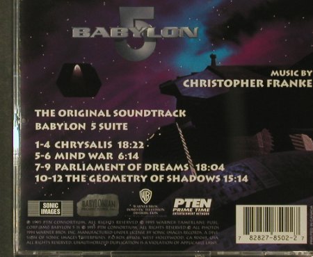 Babylon 5: Music by Christoph Franke, PTN Consortium(SI 8502-2), CDN, 1995 - CD - 95579 - 10,00 Euro