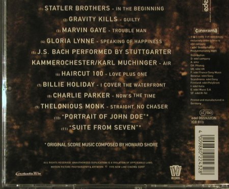 Se7en: Original Soundtrack, TVT(0022432CIN), D, 1995 - CD - 95776 - 7,50 Euro