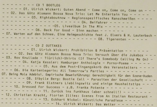 Stuckrad-Barre,Benjamin v.: Bootleg, V.A., Digi,vg+/m-,badCond., Mundraub(), D, 99 - 2CD - 97070 - 5,00 Euro