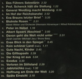 Der Untergang: Musik: Stephan Zacharias, FS-New, Colosseum (CST 8097.2), D, 2004 Typ: CD Best.-Nr.: 98910 Preis: 12,50 Euro
