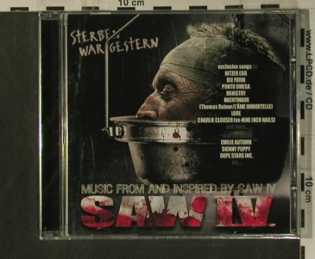 Saw IV: Music from&inspired by, FS-New, Trisol(tri 333), EU, 2008 - CD - 99325 - 10,00 Euro