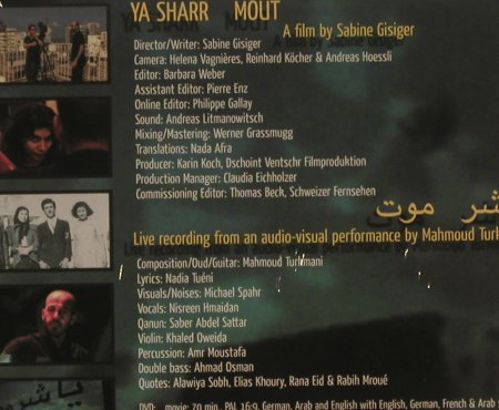 Ya Sharr Mout / Mahmoud Turkmani: Film by Sabine Gisiger,Digi, FS-New, Enja (ENJ 9530 2), , 2008 Typ: CD/DVD Best.-Nr.: 99491 Preis: 12,50 Euro
