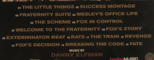 Wanted: Soundtrack,by Danny Elfman, FS-New, Lakeshore Rec. (BDM0136227), , 2008 Typ: CD Best.-Nr.: 99646 Preis: 10,00 Euro