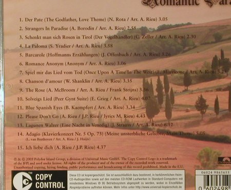 Rieu,Andre: Romantic Paradise, Polydor, D, 2003 Typ: CD Best.-Nr.: 60352 Preis: 7,50 Euro