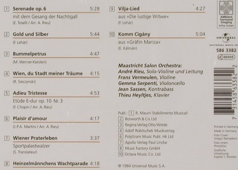 Rieu,Andre: Ein Himmel voller Geigen, Philips(586 3382), D, 1984 - CD - 81325 - 5,00 Euro
