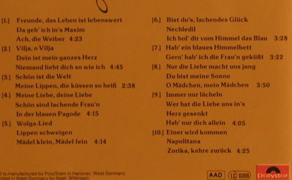 Last,James: Happy Lehar, Polydor (821 609-2), D Typ: CD Best.-Nr.: 82041 Preis: 6,00 Euro