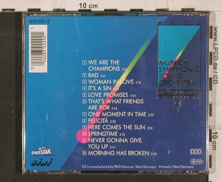 Munich Symphonic Sound Orchestra: Pop goes Classic-Vol.2, Polystar (839229-2), D, 1989 Typ: CD Best.-Nr.: 82854 Preis: 4,00 Euro