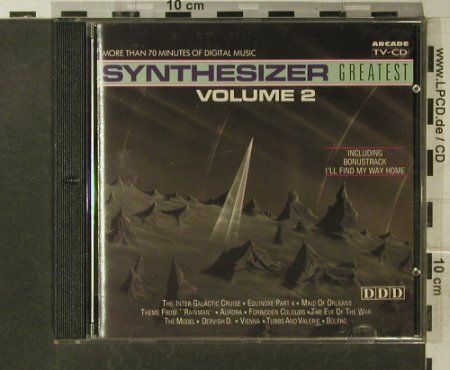 V.A.Synthesizer Greatest +Vol.2: 17 Tr.u.a.Autobahn,Bolero,The Model, Arcade (01 4020 61), D, 1989 Typ: CDx2 Best.-Nr.: 83942 Preis: 7,50 Euro