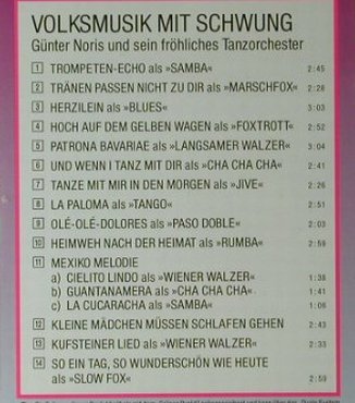 Noris,Günter und sein Tanzorch.: Volksmusik mit Schwung, Spectrum, D Typ: CD Best.-Nr.: 83955 Preis: 7,50 Euro