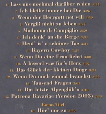 Original Naabtal Duo: Wir Sind Wieder Da, Electrola(), EU, 2003 - CD - 83956 - 7,50 Euro