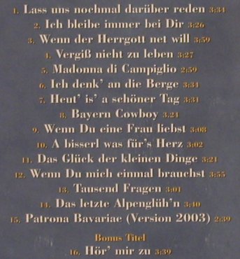 Original Naabtal Duo: Wir Sind Wieder Da, Electrola, EU, 2003 Typ: CD Best.-Nr.: 83956 Preis: 7,50 Euro