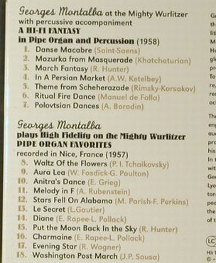 Montalba,Georges: Pipe Organ Favor.& Fantasy..Digi, Hit Thing4, D, 2001 Typ: CD Best.-Nr.: 83974 Preis: 7,50 Euro