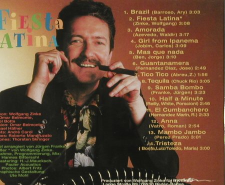 Zinke,Wolfgang: Fiesta Latina, Merkton, , 2000 Typ: CD Best.-Nr.: 83999 Preis: 5,00 Euro