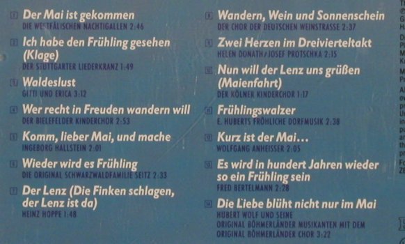 V.A.Der Mai ist Gekommen: Hubert Wolf & seine Böhmländer..., Pilz, , 1991 Typ: CD Best.-Nr.: 84015 Preis: 5,00 Euro