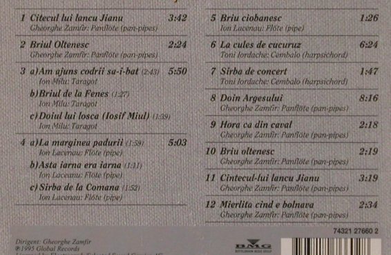 Zamfir,George: Flute de pan et reveries, BMG, EC, 1995 Typ: CD Best.-Nr.: 84104 Preis: 7,50 Euro