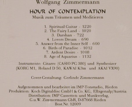 Zimmermann,Wolfgang: Hour of Contemplation, IMP(12009), ,  - CD - 84151 - 11,50 Euro
