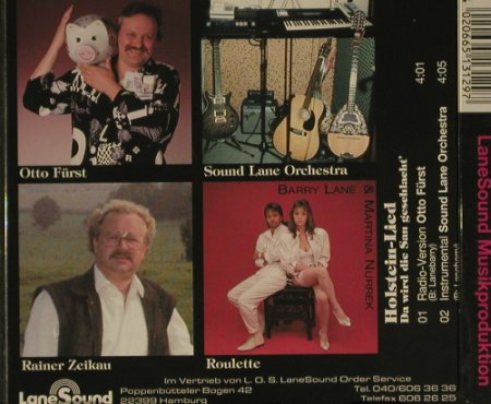 V.A.Holstein-Lied: Da wird die Sau geschlacht', 4Tr., Lane Sound, D, 1994 Typ: CD5" Best.-Nr.: 97575 Preis: 2,50 Euro