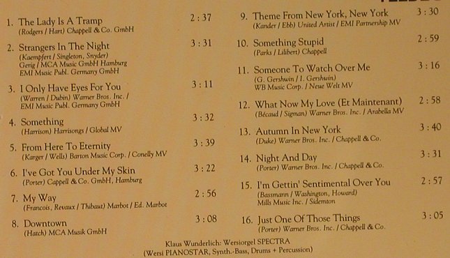 Wunderlich,Klaus: A Tribute To Frank Sinatra, Teldec(9031-72569-2), D, 1990 - CD - 99002 - 10,00 Euro