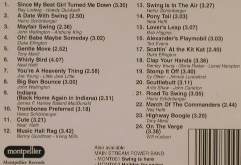 Main Stream Power Band: A Date with Swing,Heinz Schönberger, Montpellier Rec. (MONTcd002), EC, 2007 Typ: CD Best.-Nr.: 99852 Preis: 10,00 Euro
