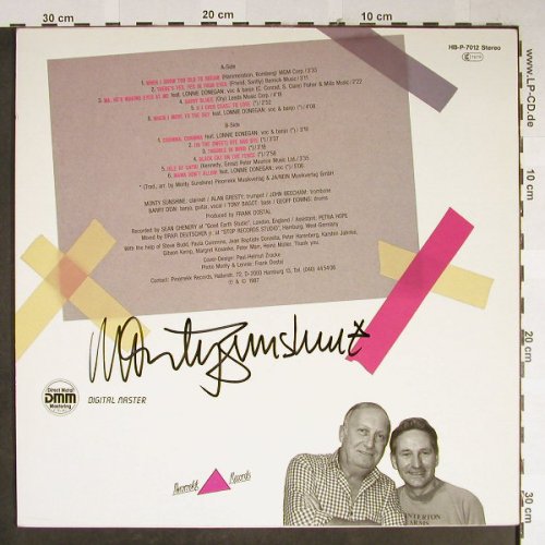 Monty Sunshine's Jazzband: Mama don't allow, Autogramm, Pinorekk(HB-P-7012), D,VG+/m-, 1987 - LP - H2219 - 5,00 Euro