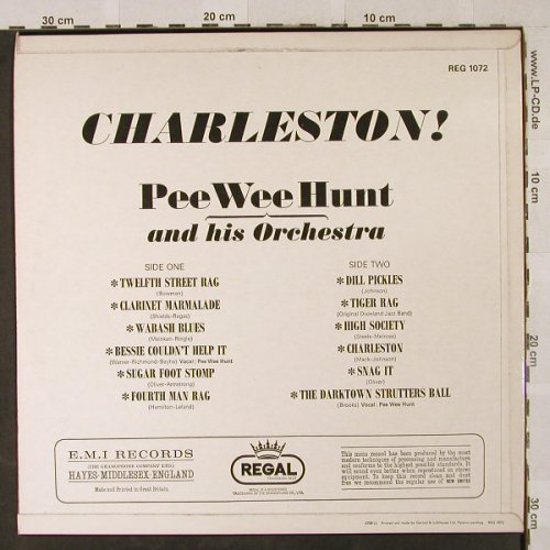 Pee Wee Hunt: Charleston!, vg+/m-,well playable, Regal(REG 1072), UK,  - LP - H2921 - 6,00 Euro