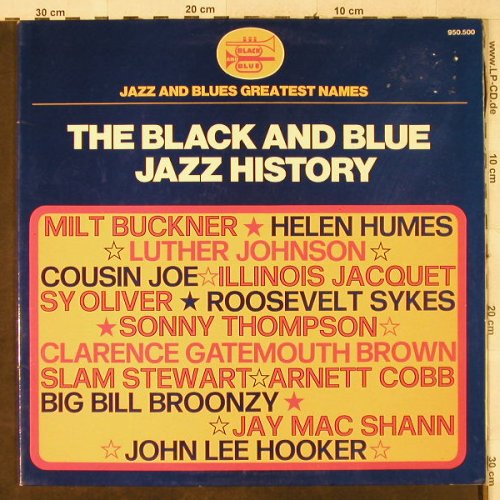 V.A.The Black and Blue History: Milt Buckner...Roosevelt Sykes, Foc, Black and Blue(950.500), F, m-/vg+,  - LP - H3993 - 5,00 Euro