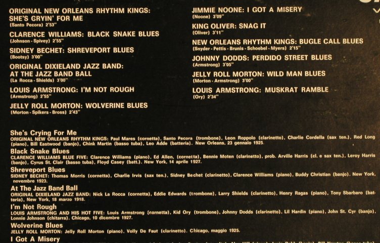 V.A.I Pionieri di New Orleans: Orign.N.O.Rhythm Kings...Armstrong, Variety/Archivi d.J.(REL-ST 19221), I,vg+/m-, 1974 - LP - H6571 - 4,00 Euro
