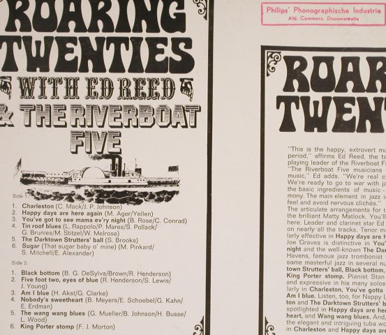 Roaring Twenties: with Ed Reed & Riverboat Five, Mercury,Archiv-Stoc(134 617 MFY), D, 1969 - LP - H6678 - 9,00 Euro