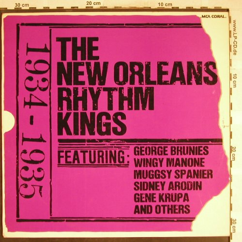 New Orleans Rhythm Kings: Same, 1934-1935, MCA Coral(COPS 6698), D, 1974 - LP - H6728 - 5,00 Euro