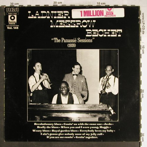 Ladnier,Tommy / Mezzrow / Bechet: The Panassié Sessions, 1938, RCA B&W Vol.145(FXM1 7132), F, vg+/vg+,  - LP - H6765 - 4,00 Euro