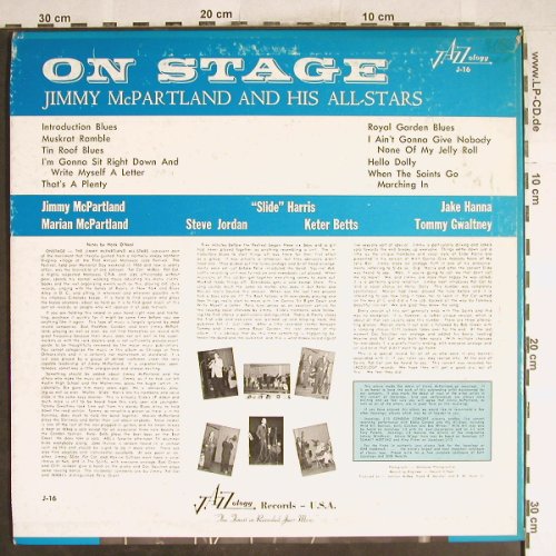 McPartland,Jimmy: On Stage, vg+/m-, Jazzology(J-16), US,  - LP - H6772 - 7,50 Euro