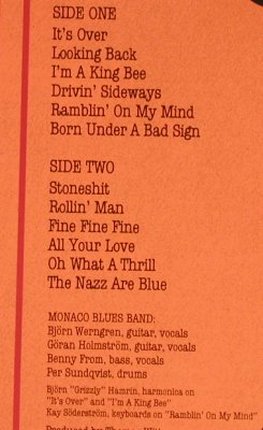 Monaco Blues Band: Same, CBS(CBS 25818), NL, 1984 - LP - H7142 - 7,50 Euro