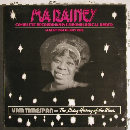 Ma Rainey: 1924-1925, Complete Recordings.., VJM(VLP 82), UK, m-/vg+,  - LP - H7427 - 7,50 Euro