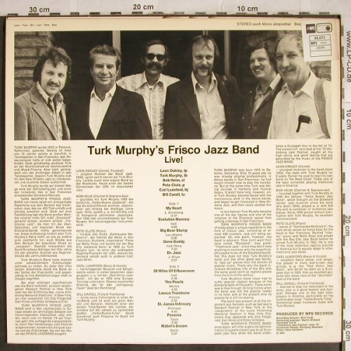 Turk Murphy Jazzband: Frisco Jazz Band Live !, MPS/BASF(21.22097-4), D, 1974 - LP - H8562 - 7,50 Euro